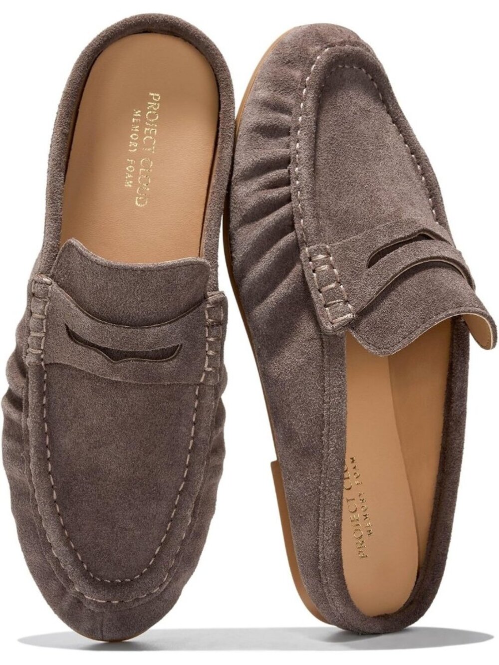 Women's Chocolate Suede Memory Foam Insole Flats-Lightweight Loafers & Slip-ons